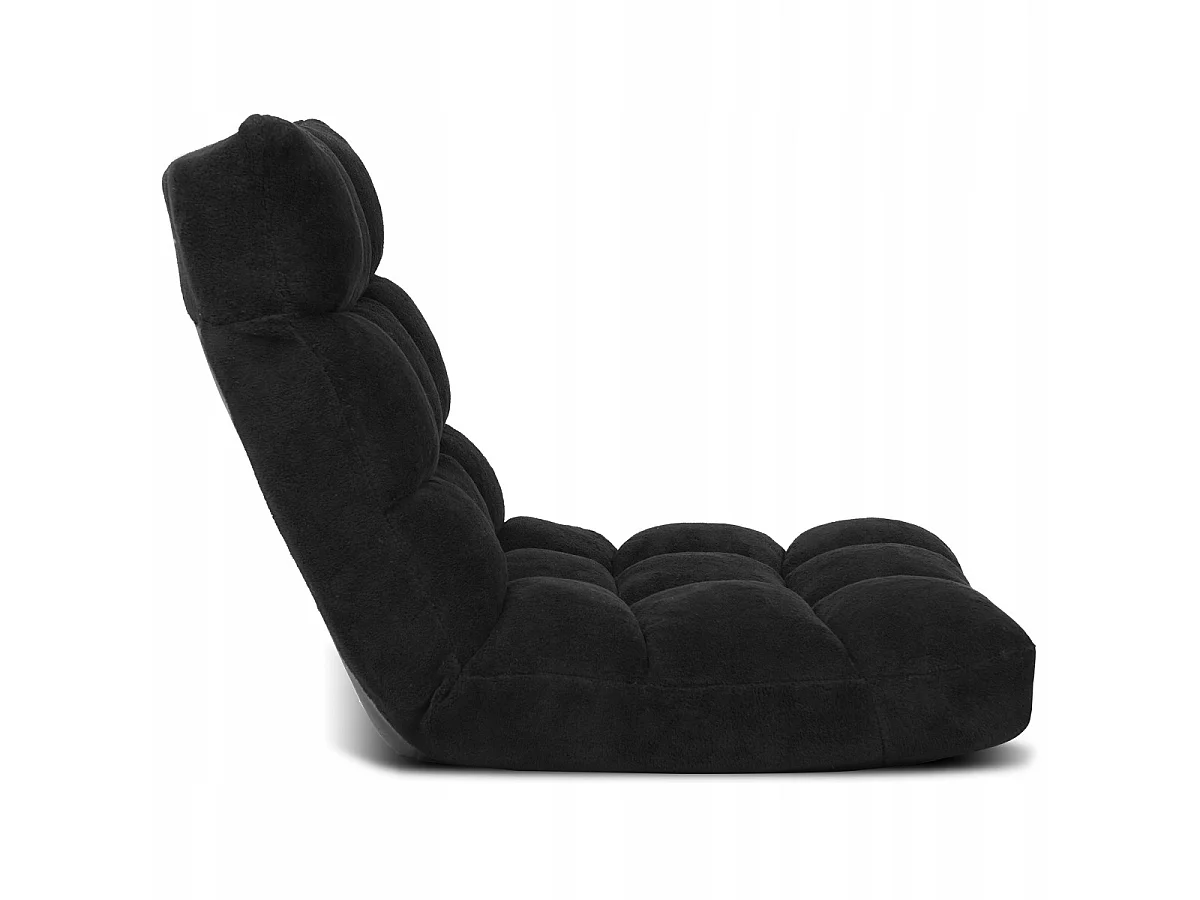 Bodenstuhl Faltbares Lazy Sofa Faul Tatami Bodenkissen Schwarz/Grau/Kaffeebraun-Schwarz