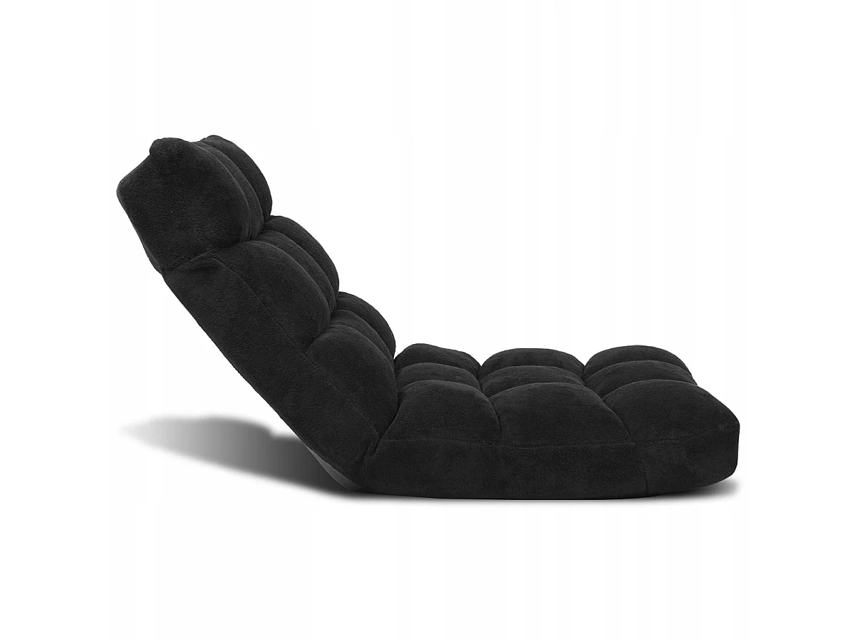 Bodenstuhl Faltbares Lazy Sofa Faul Tatami Bodenkissen Schwarz/Grau/Kaffeebraun-Schwarz