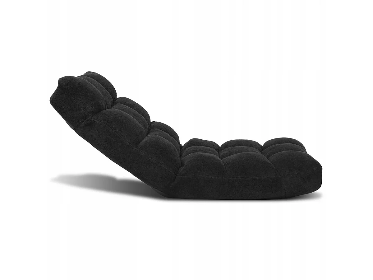 Bodenstuhl Faltbares Lazy Sofa Faul Tatami Bodenkissen Schwarz/Grau/Kaffeebraun-Schwarz