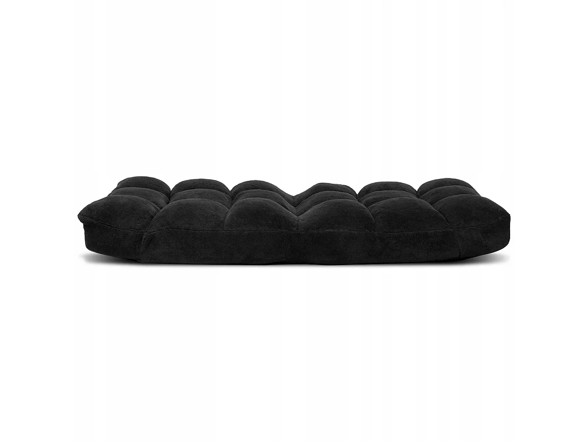 Bodenstuhl Faltbares Lazy Sofa Faul Tatami Bodenkissen Schwarz/Grau/Kaffeebraun-Schwarz