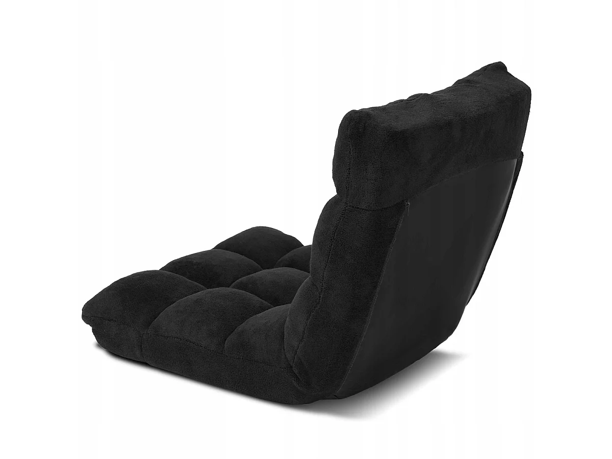 Bodenstuhl Faltbares Lazy Sofa Faul Tatami Bodenkissen Schwarz/Grau/Kaffeebraun-Schwarz
