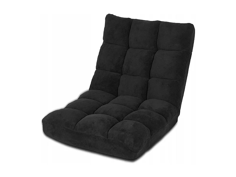 Bodenstuhl Faltbares Lazy Sofa Faul Tatami Bodenkissen Schwarz/Grau/Kaffeebraun-Schwarz