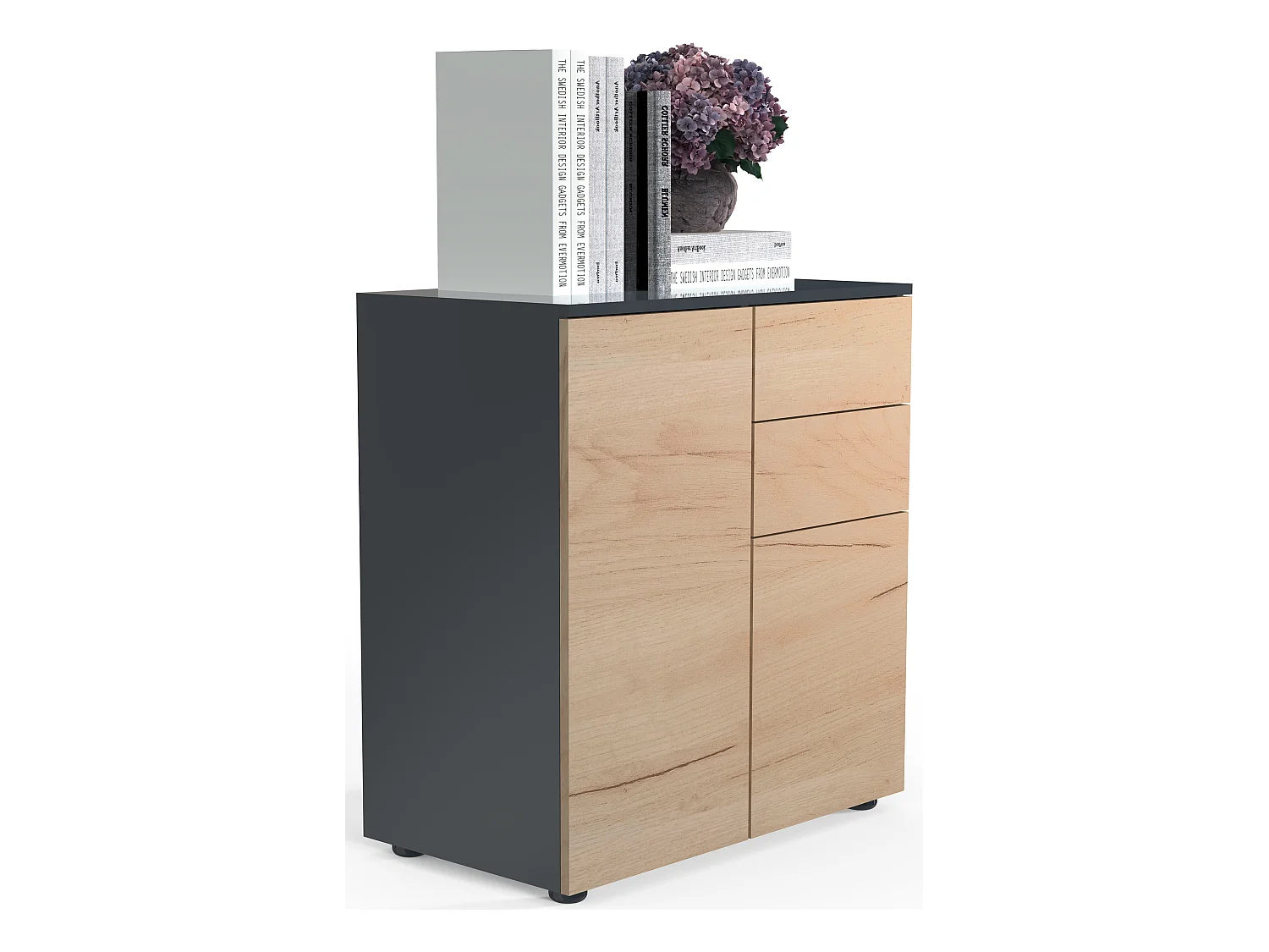 Commode Sideboard Dalosa 4 tiroirs