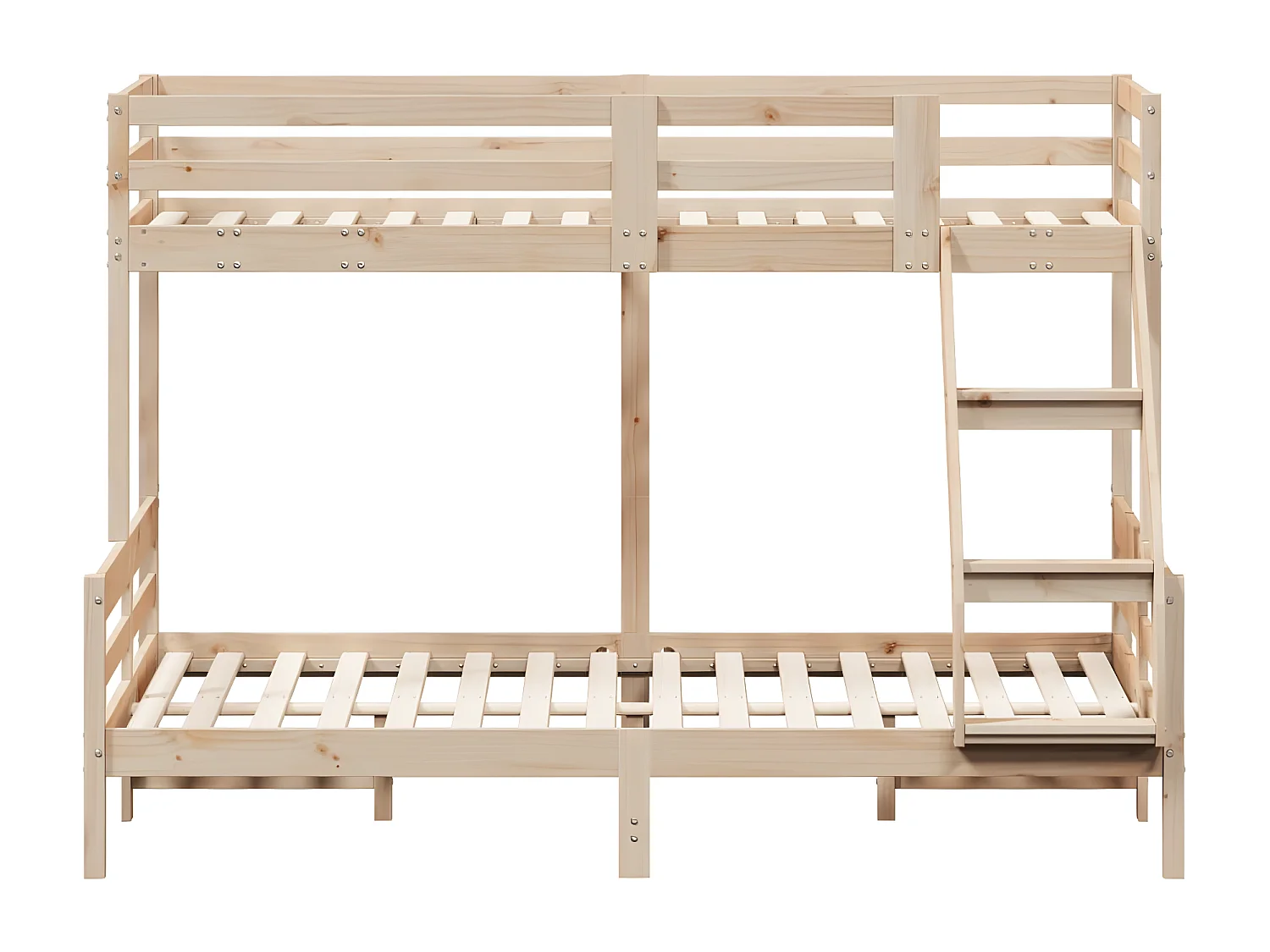 Litera de madera maciza de pino 80x200/140x200 cm