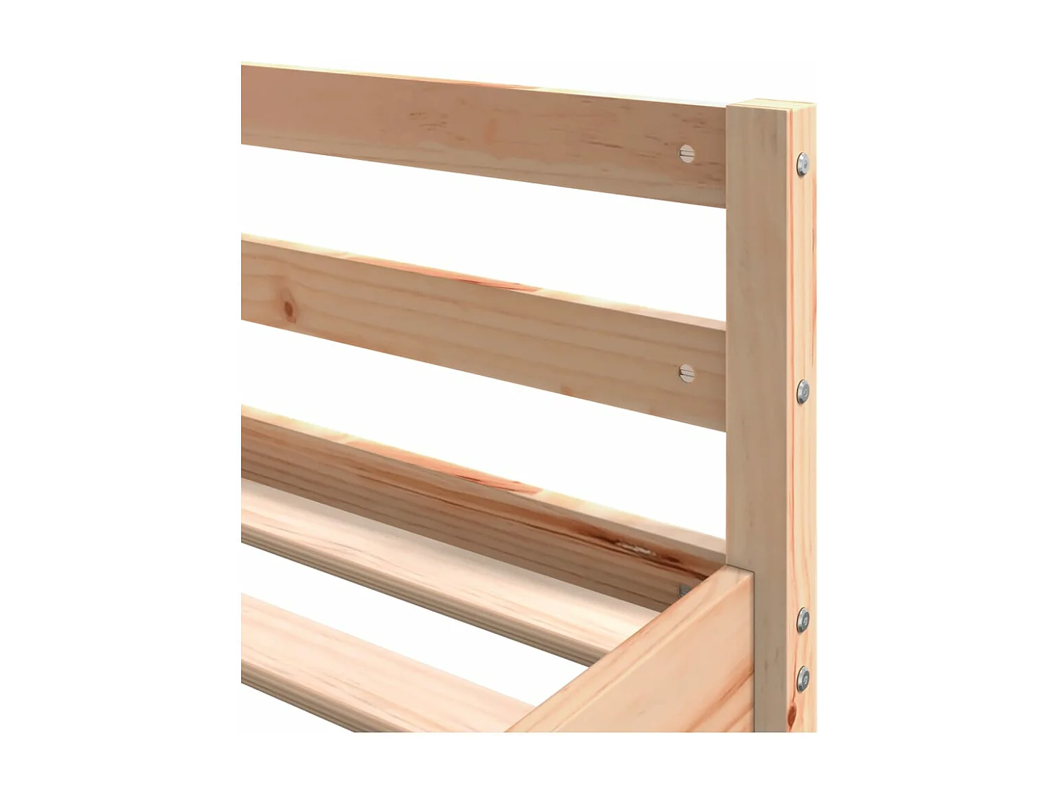 Cama alta con escritorio y escalera madera maciza 140x200 cm