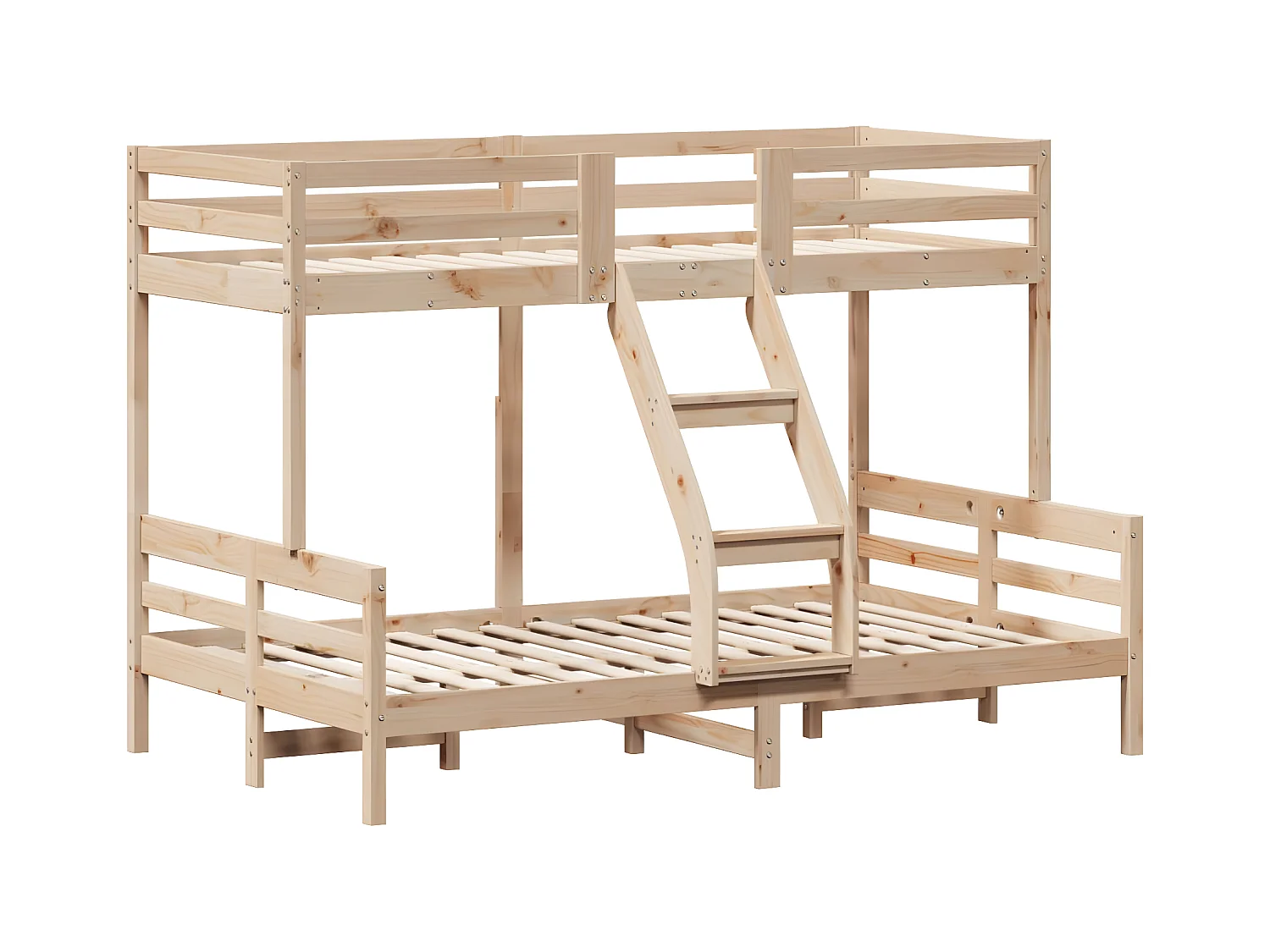 Litera de madera maciza de pino 90x200/120x200 cm