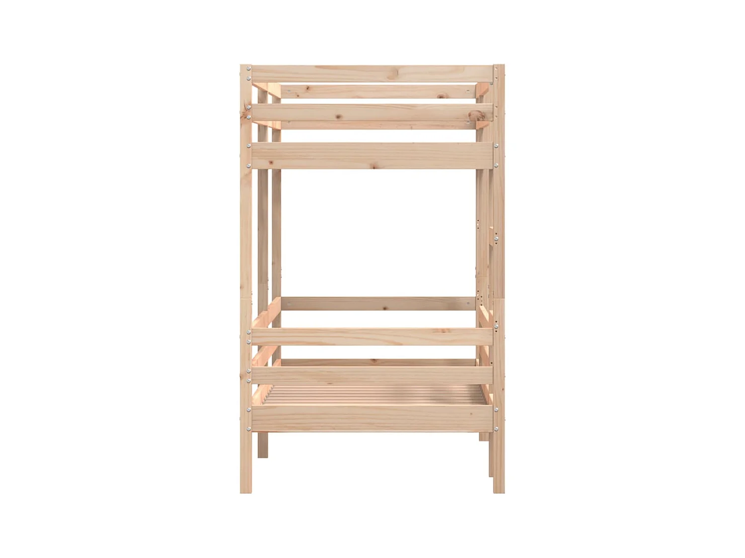 Litera de madera maciza de pino 90x200 cm