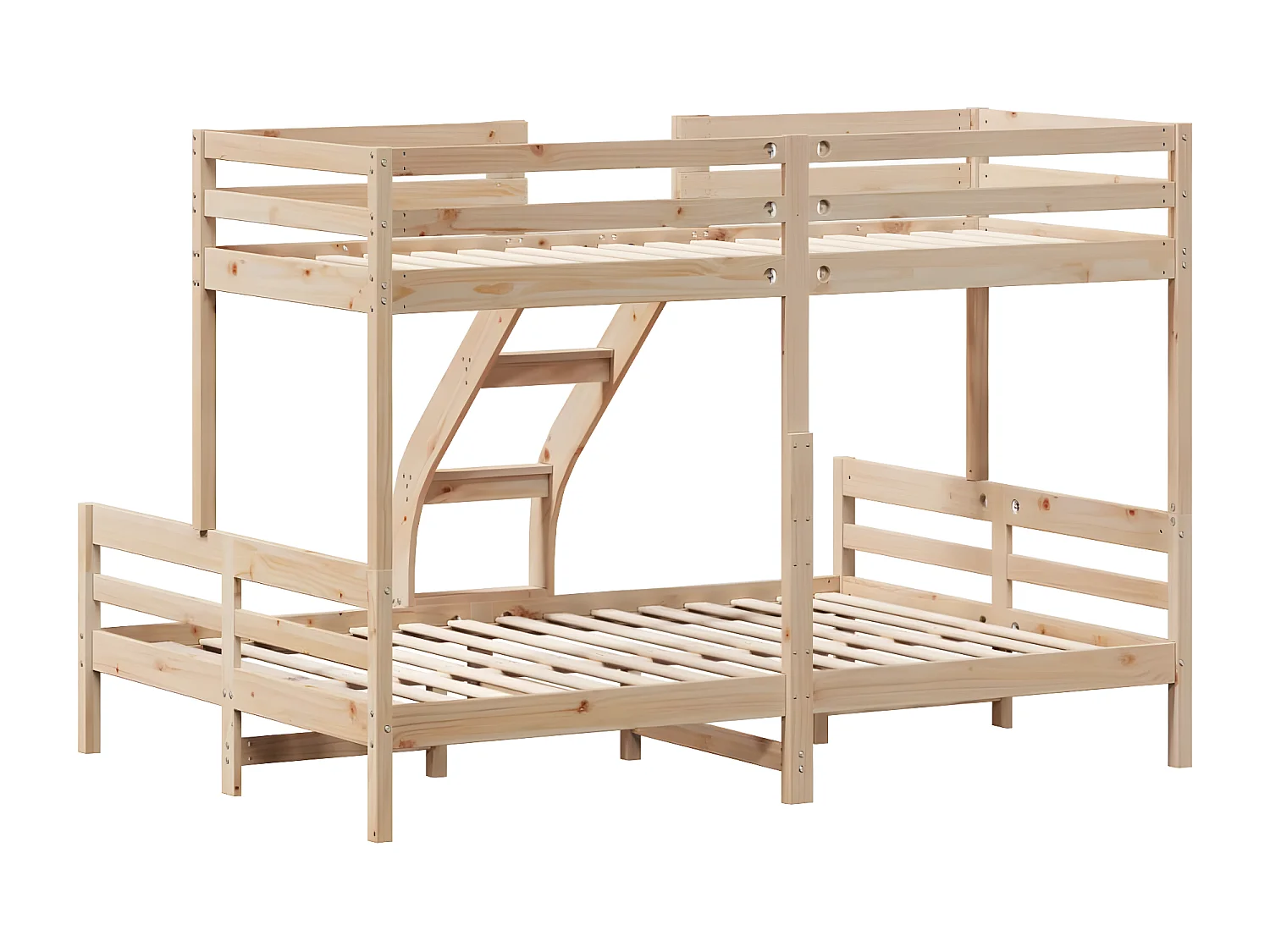 Lit superposé 80x200/140x200 cm bois de pin massif