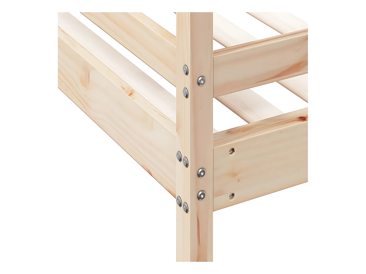 Litera de madera maciza de pino 80x200/140x200 cm