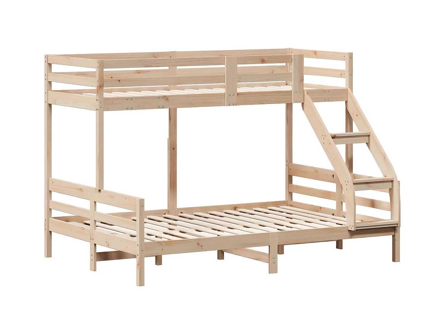 Lit superposé 90x200/140x200 cm bois de pin massif