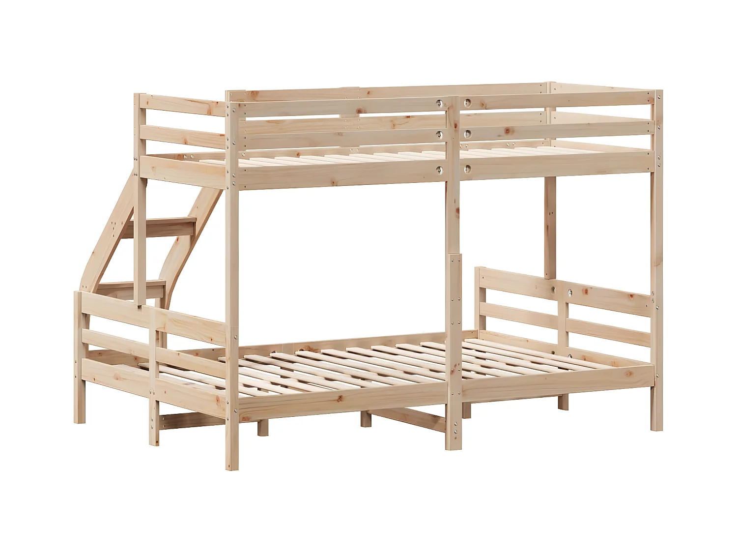 Lit superposé 90x200/140x200 cm bois de pin massif
