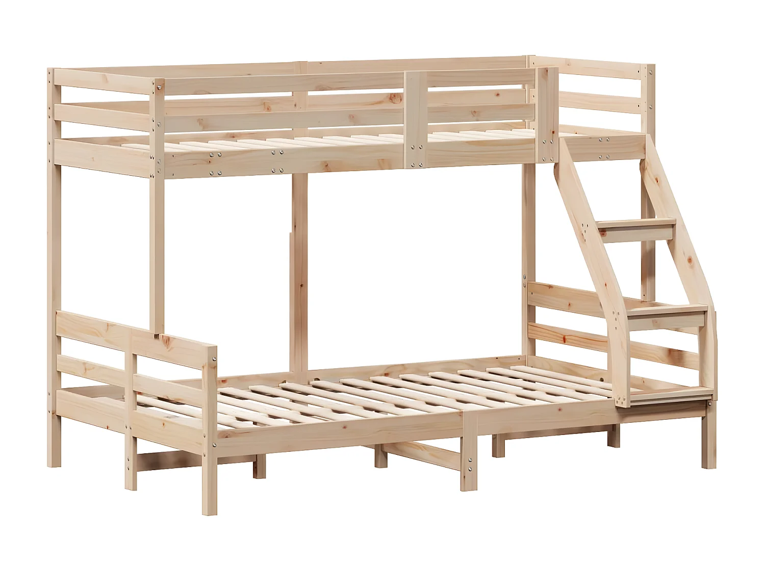 Lit superposé 90x200/120x200 cm bois de pin massif