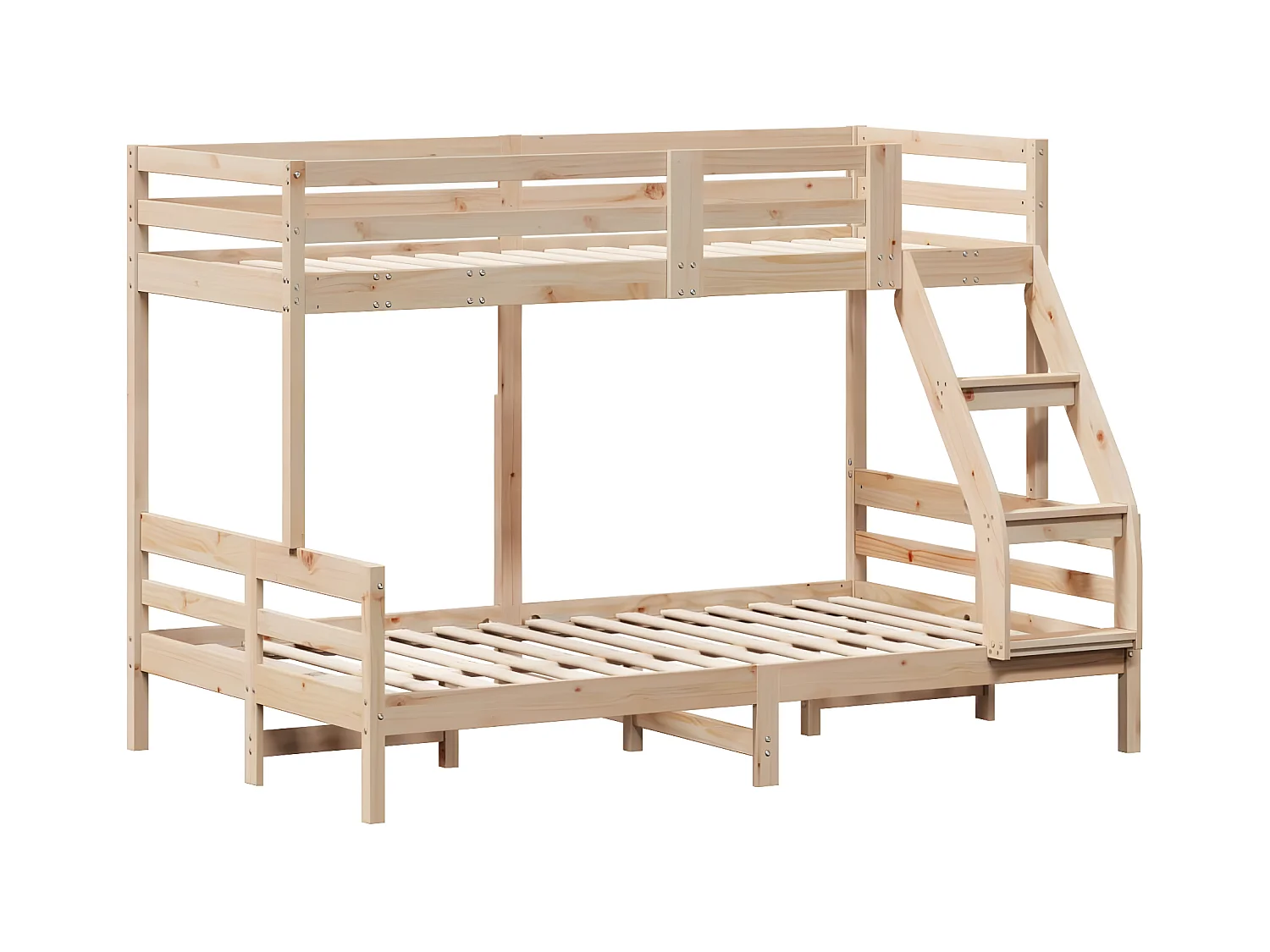 Lit superposé 90x200/120x200 cm bois de pin massif