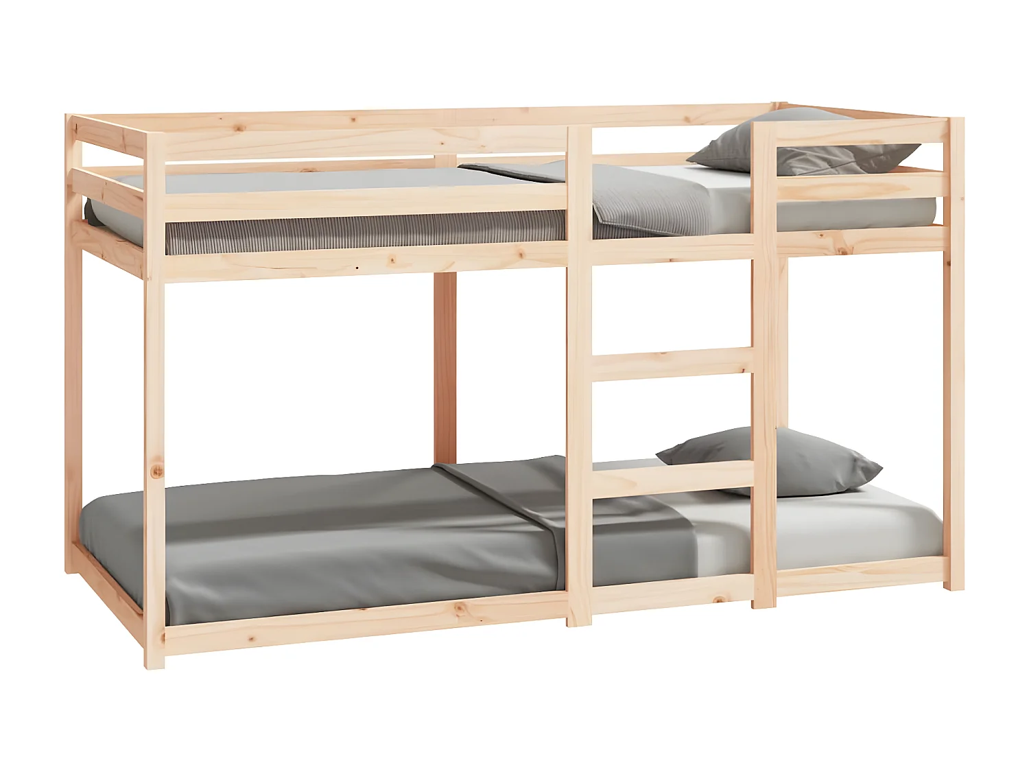 Litera de madera maciza de pino 90x190 cm