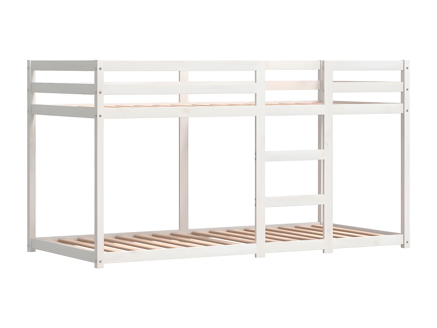 Litera con cortinas madera maciza de pino rosa 90x190 cm