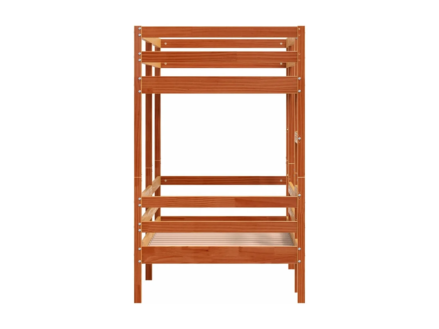 Beliche 90x190 cm madeira de pinho maciça castanho cera