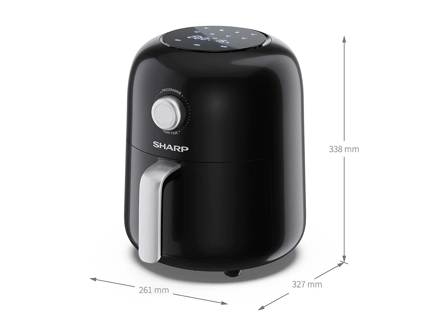 Sharp Friteuse sans huile 4l 1300w noir - af-gs404ae-b