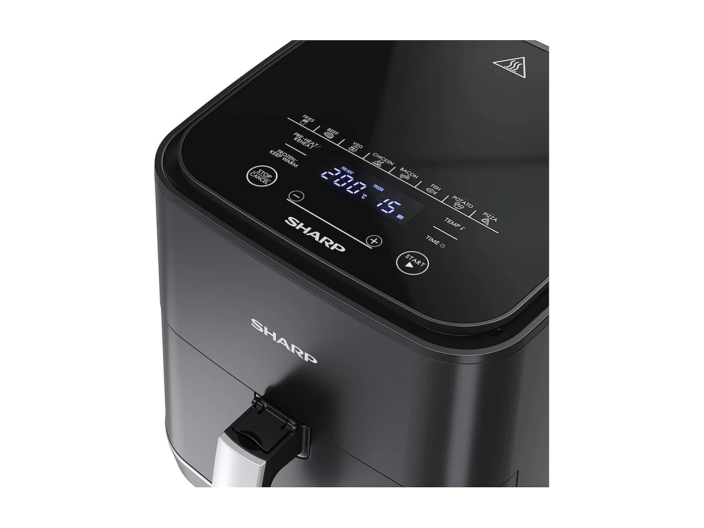 Friteuse sans huile SHARP - Airfryer 5,5L - 1650 W - 8 programmes - Noir