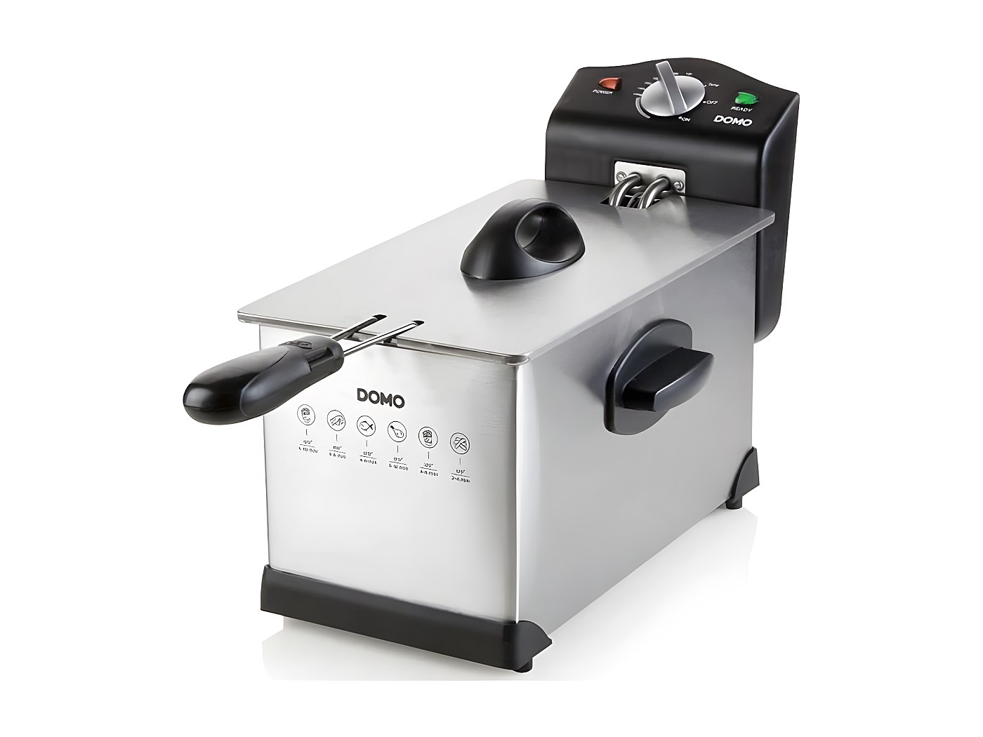Friteuse Princess 2000 W - Zone froide, acier inoxydable brossé, 4 litres Friteuse Princess 2000 W - Zone froide, acier inoxydable brossé, 4 litres