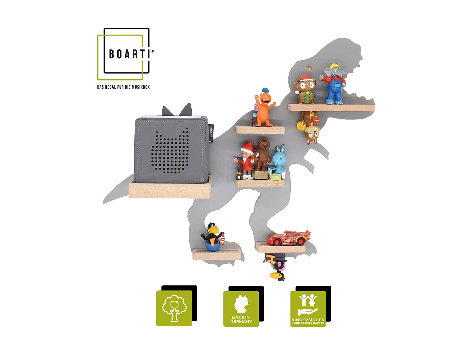 Regal Dinosaurier Kinder Toniebox Tonies Figuren