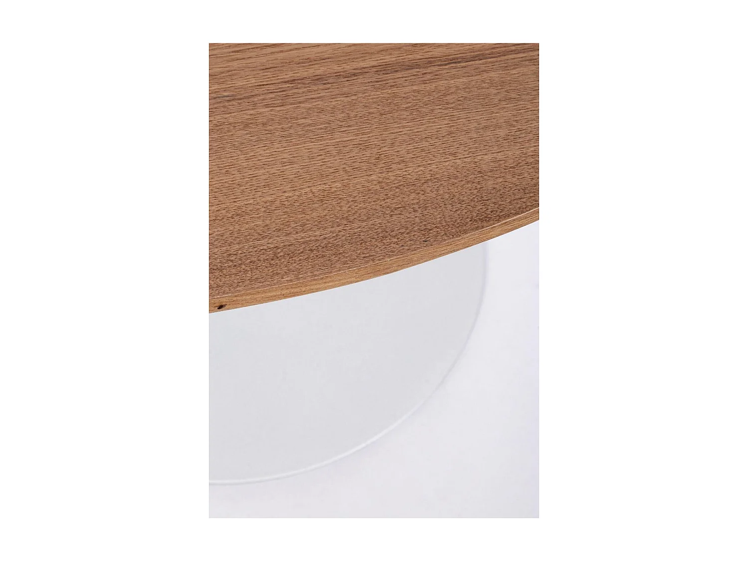 Table à manger ronde tulipe en métal blanc L100 - BLOSSOM