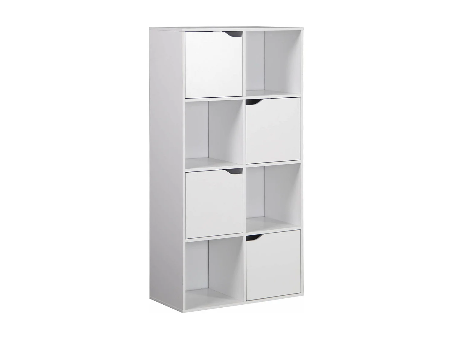 Libreria Rebecca Mobili Lissan 119x60x29 Truciolato Bianco Moderno