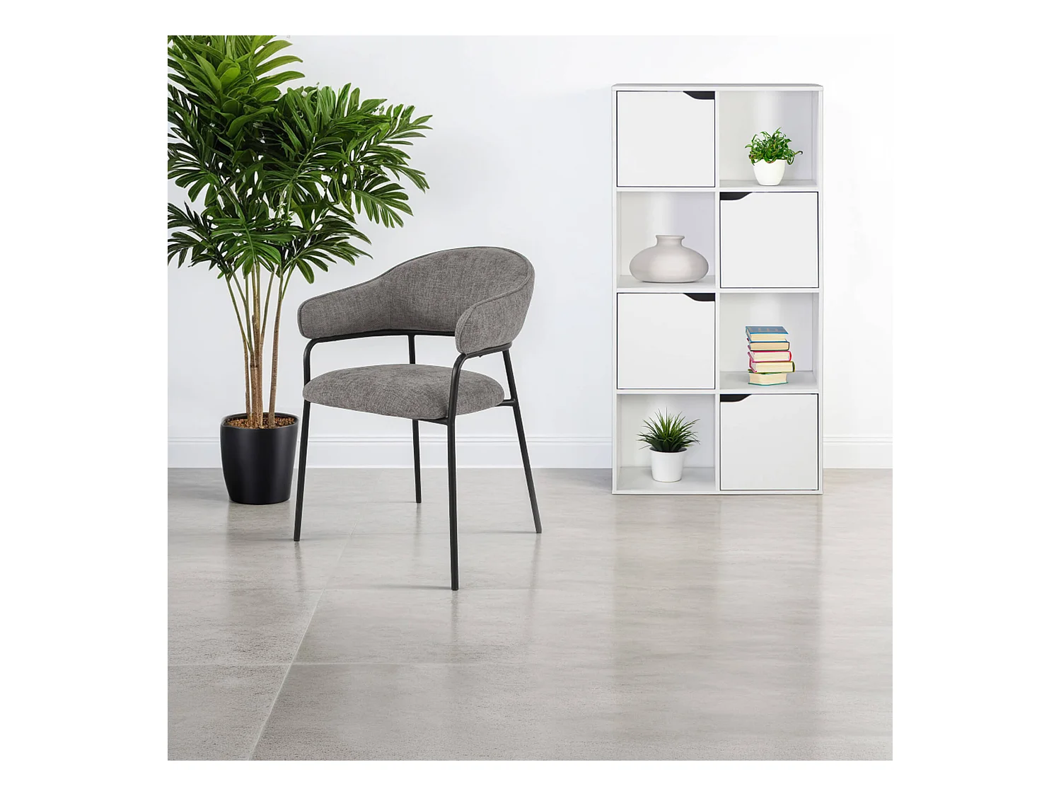 Rebecca Mobili Bibliothèque Lissan 119x60x29 Aggloméré Blanc Moderne
