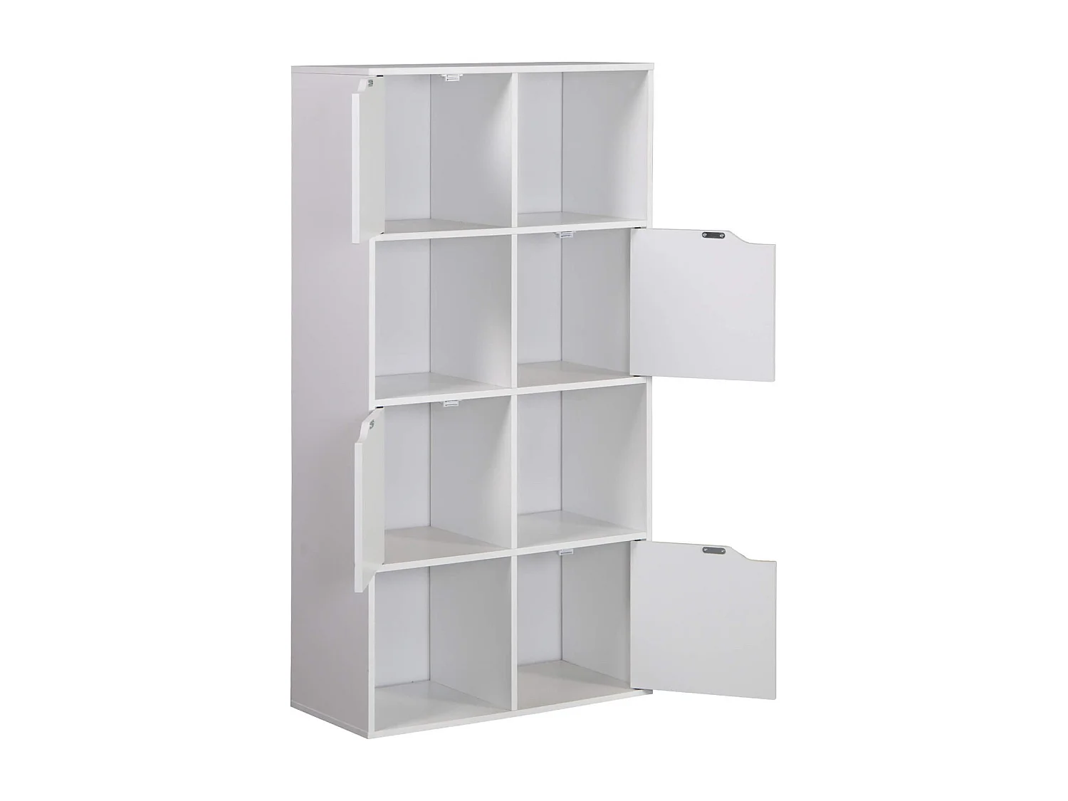 Rebecca Mobili Bibliothèque Lissan 119x60x29 Aggloméré Blanc Moderne