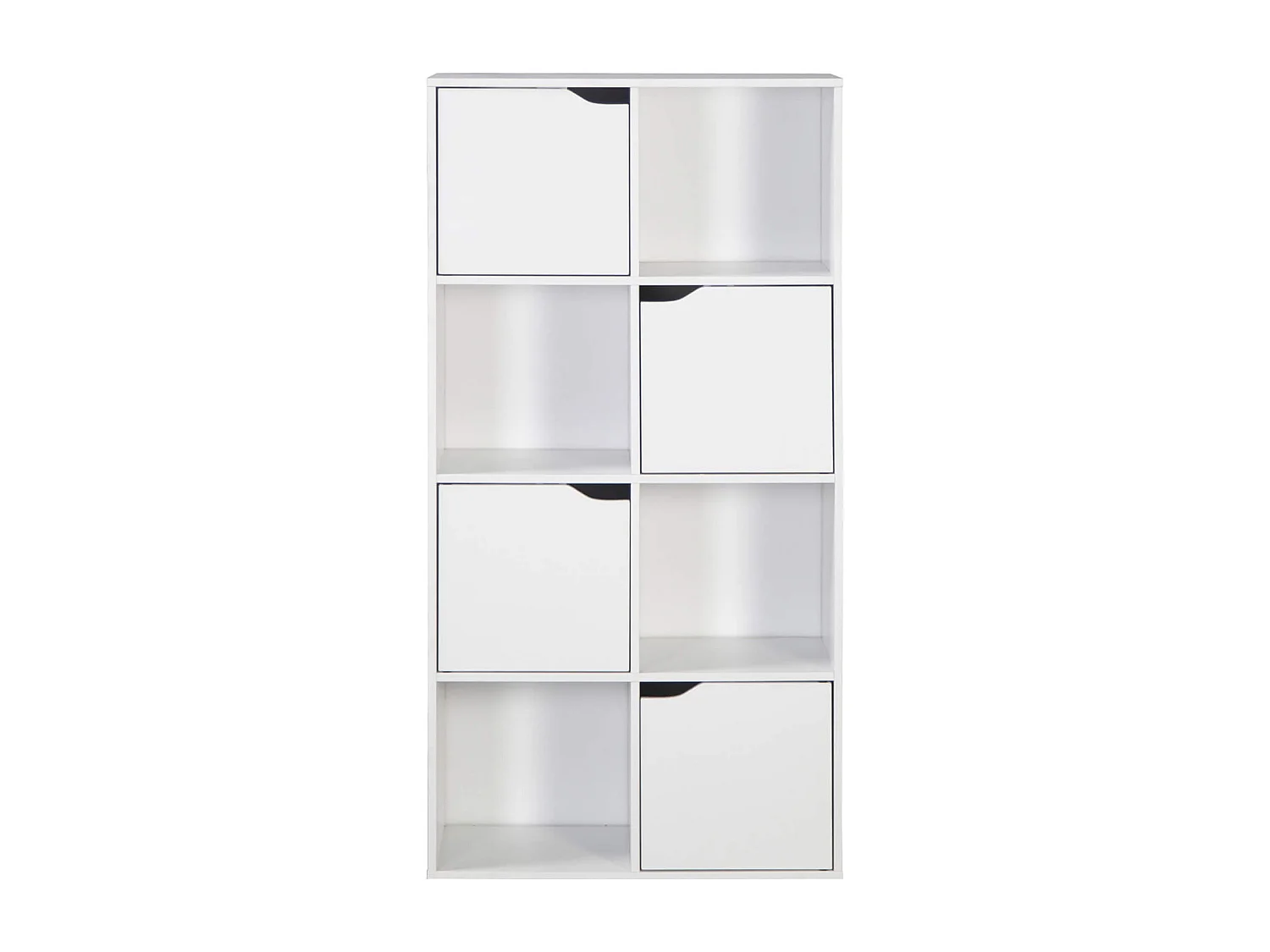 Rebecca Mobili Bibliothèque Lissan 119x60x29 Aggloméré Blanc Moderne