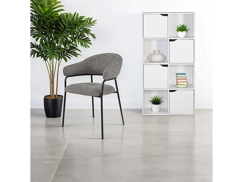 Libreria Rebecca Mobili Lissan 119x60x29 Truciolato Bianco Moderno