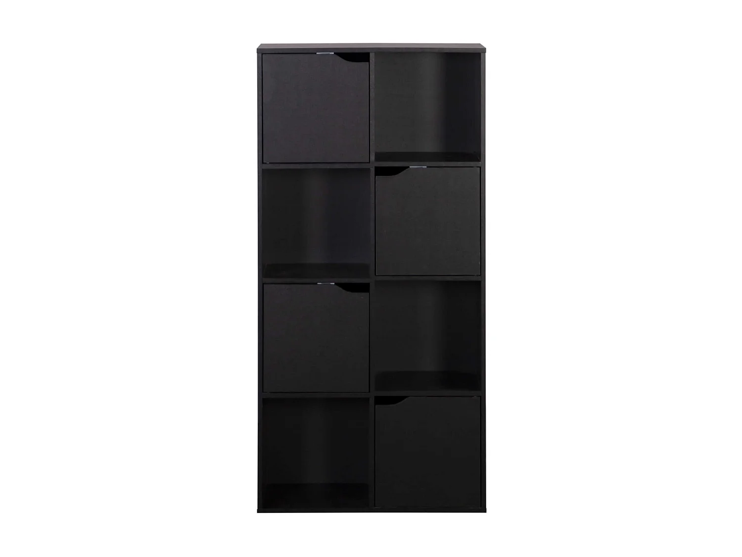 Bibliothèque Rofia 119x60x29 Aggloméré Noir Moderne
