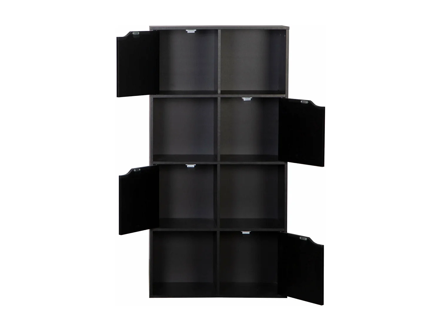 Bibliothèque Rofia 119x60x29 Aggloméré Noir Moderne