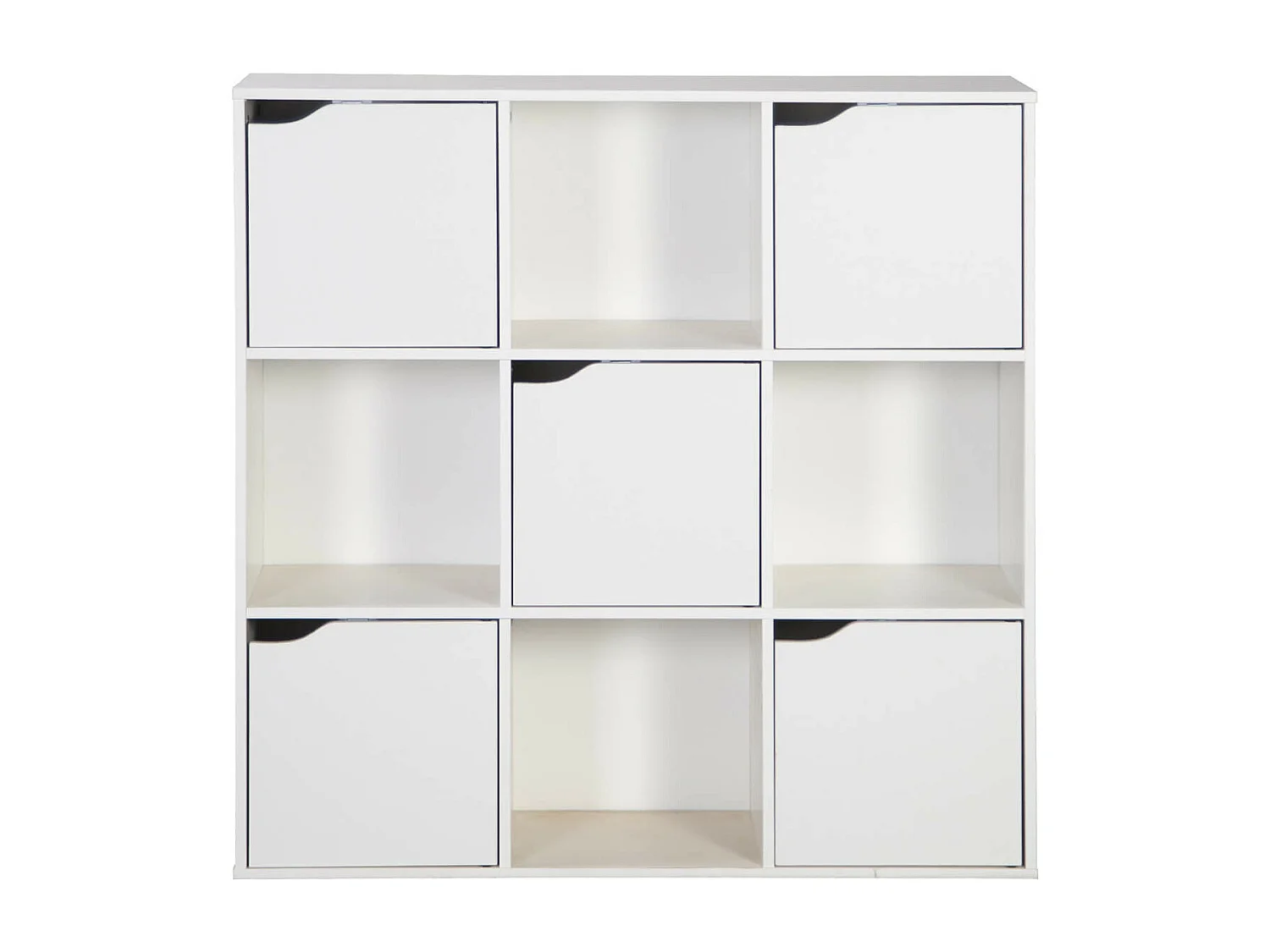 Libreria Rebecca Mobili Vesparia 90x90x30 Truciolato Bianco Moderno