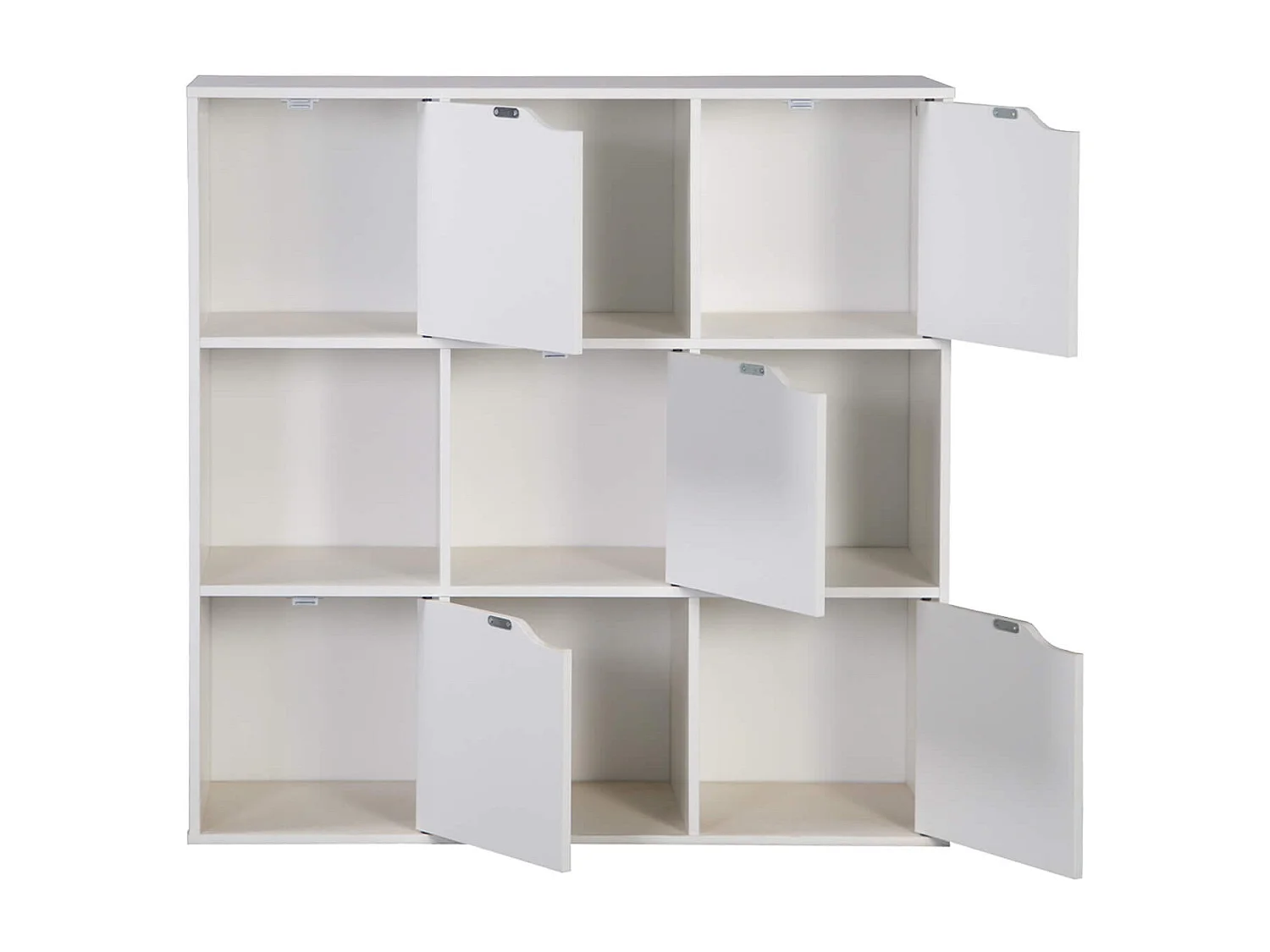Libreria Rebecca Mobili Vesparia 90x90x30 Truciolato Bianco Moderno