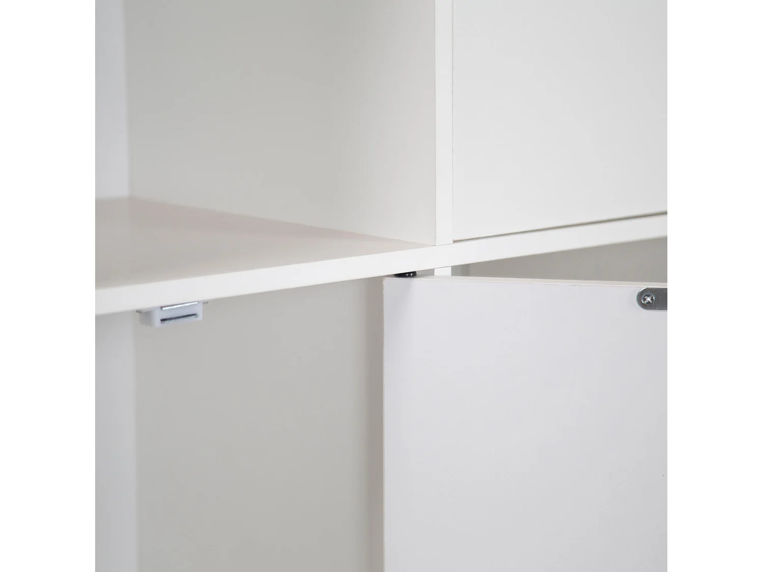 Libreria Rebecca Mobili Vesparia 90x90x30 Truciolato Bianco Moderno