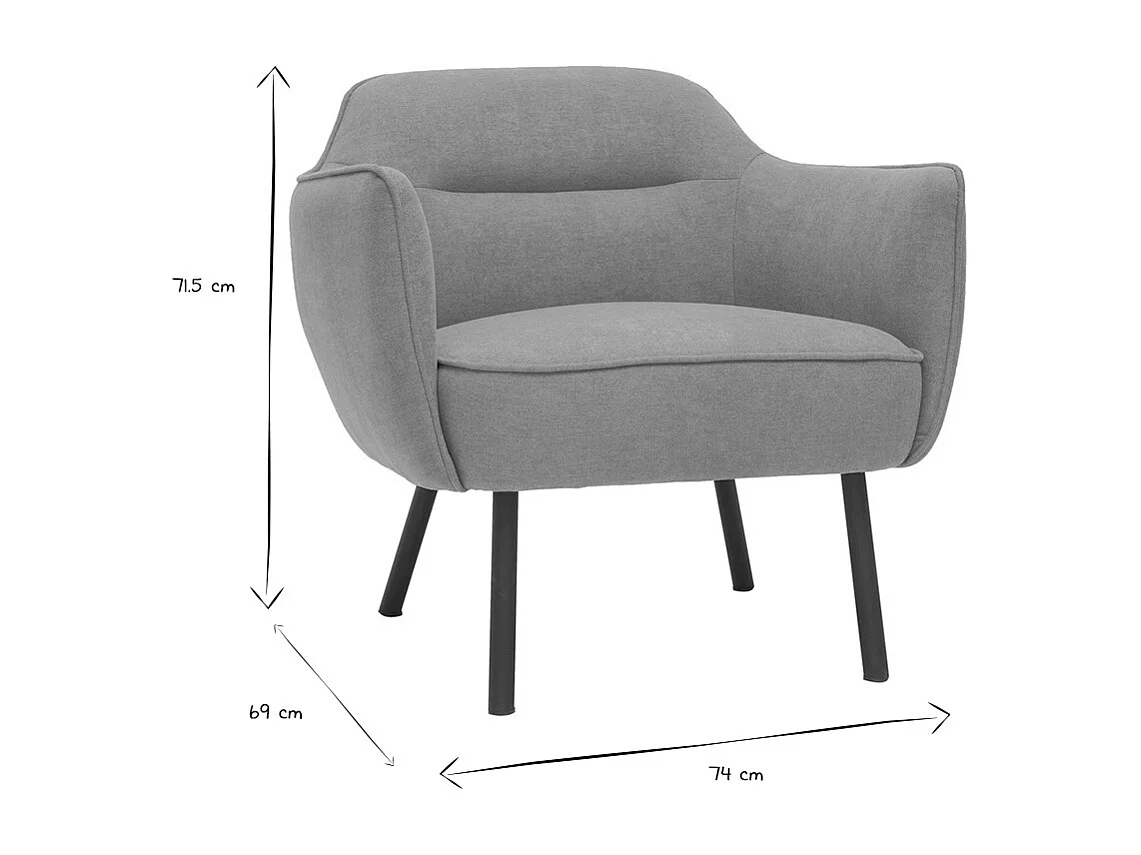 Sillón en tejido efecto terciopelo amarillo mostaza LAURENS