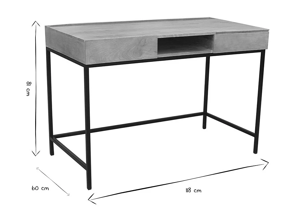 Escritorio diseño industrial mango YPSTER