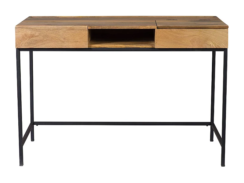 Design-Schreibtisch Industrie-Stil Mangobaum YPSTER