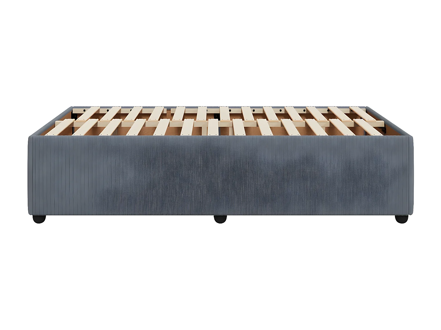 Cadre de lit Gris foncé 120x200 cm Velours