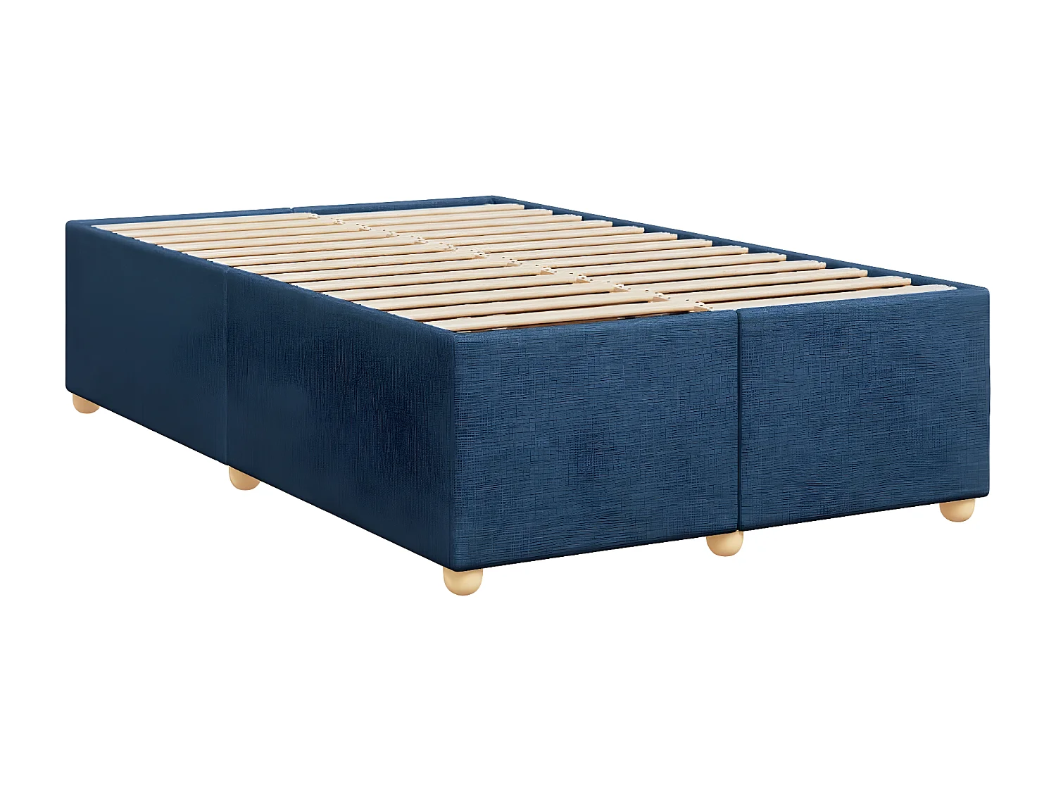 Estructura de cama tela azul 120x190 cm