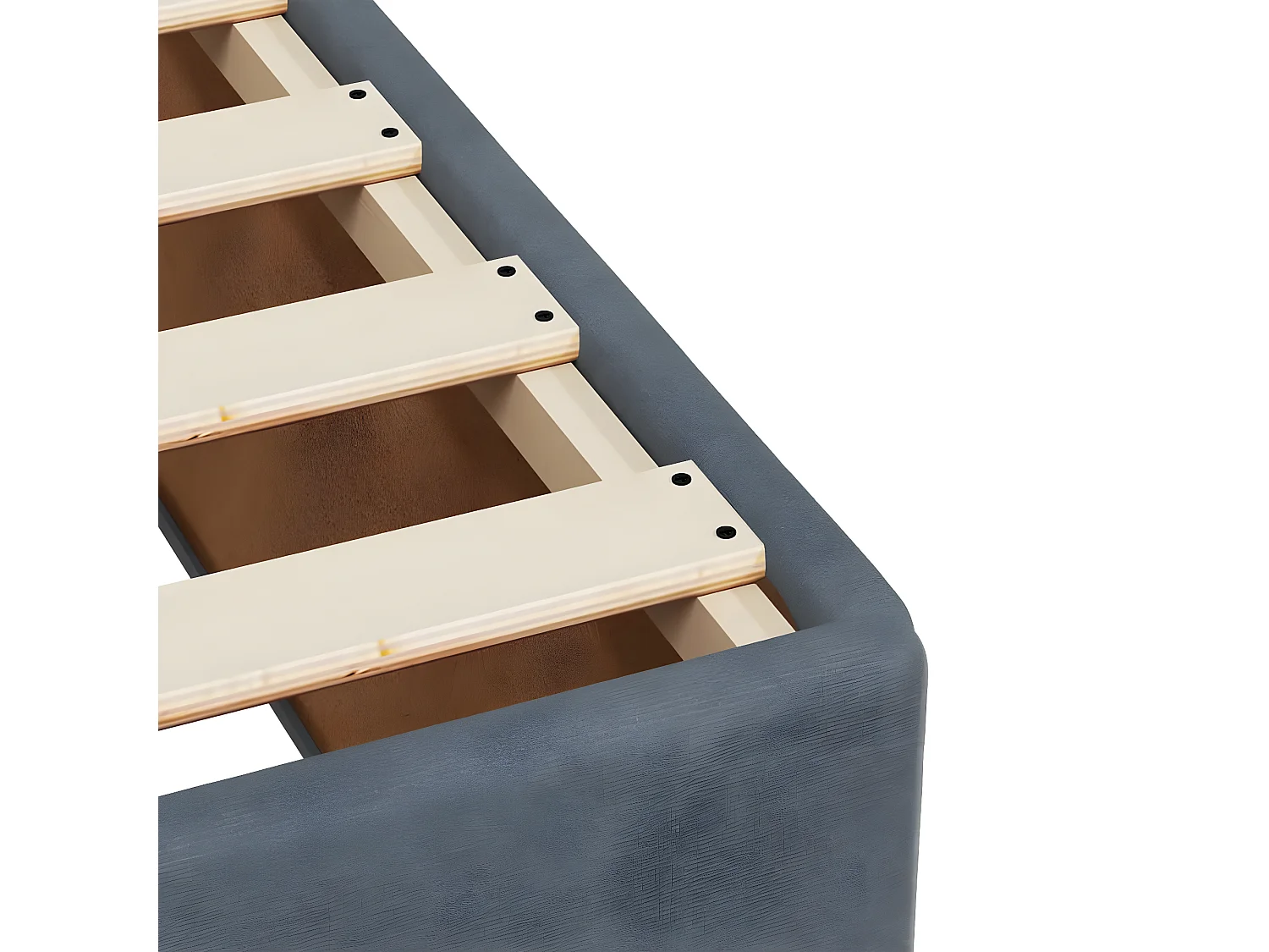 Estrutura de cama 120x190 cm veludo cinzento-escuro