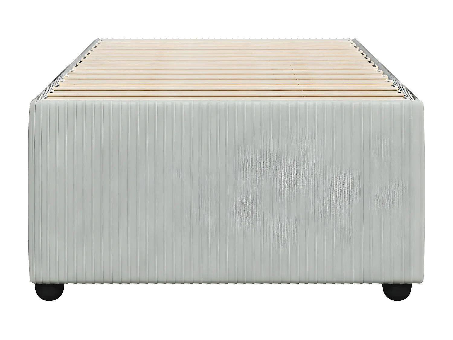 Cadre de lit Gris clair 90x190 cm Velours