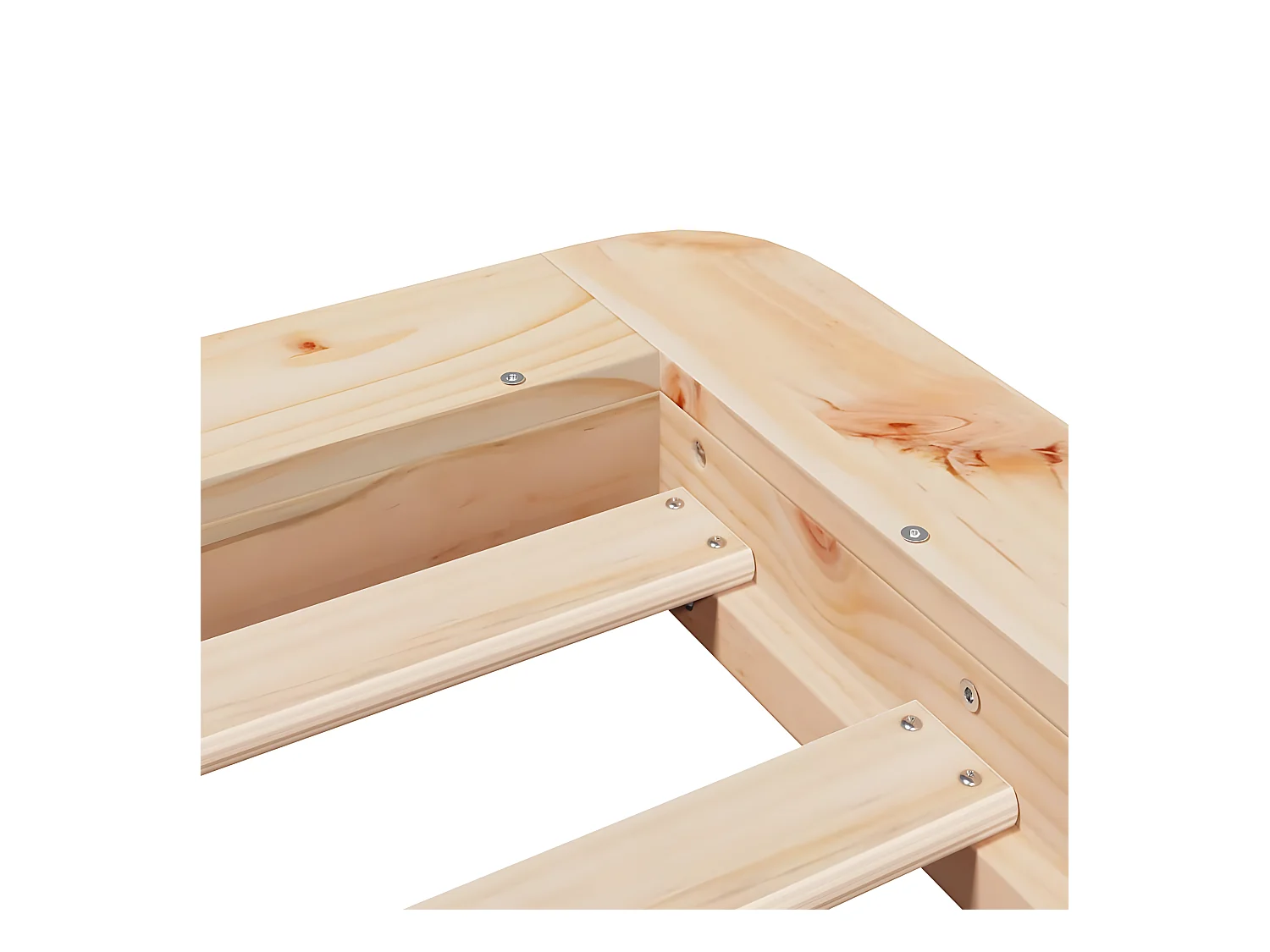 Cadre de lit sans matelas 75x190 cm bois de pin massif