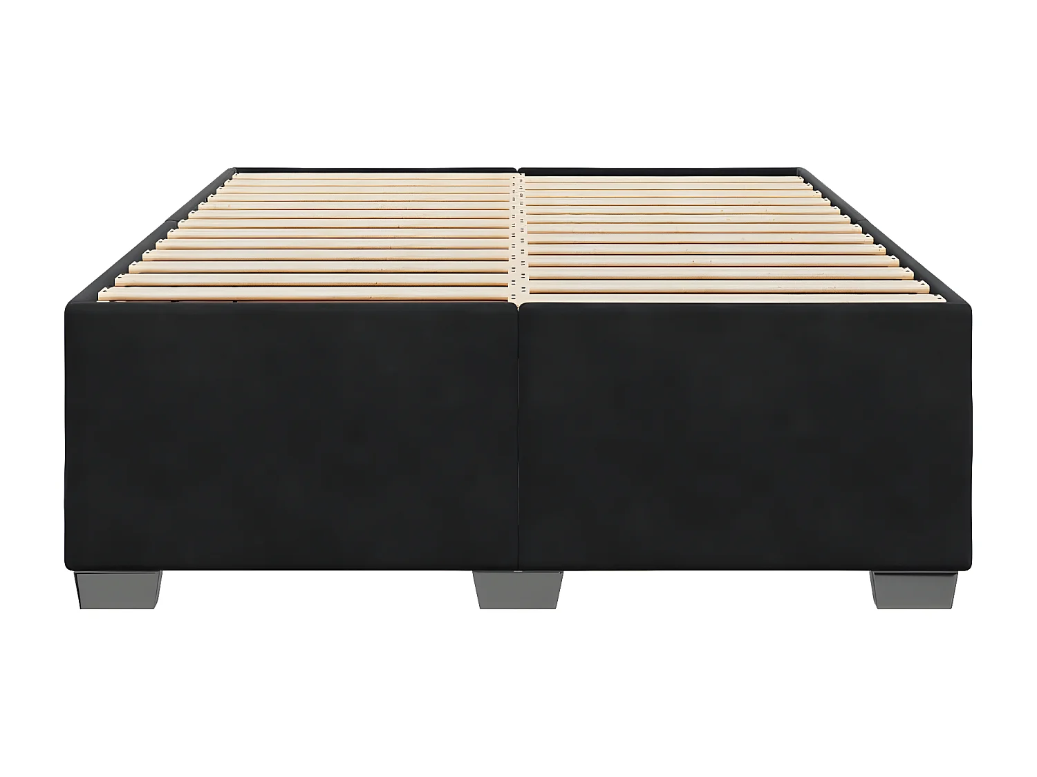 Estructura de cama de terciopelo gris claro 160x200 cm