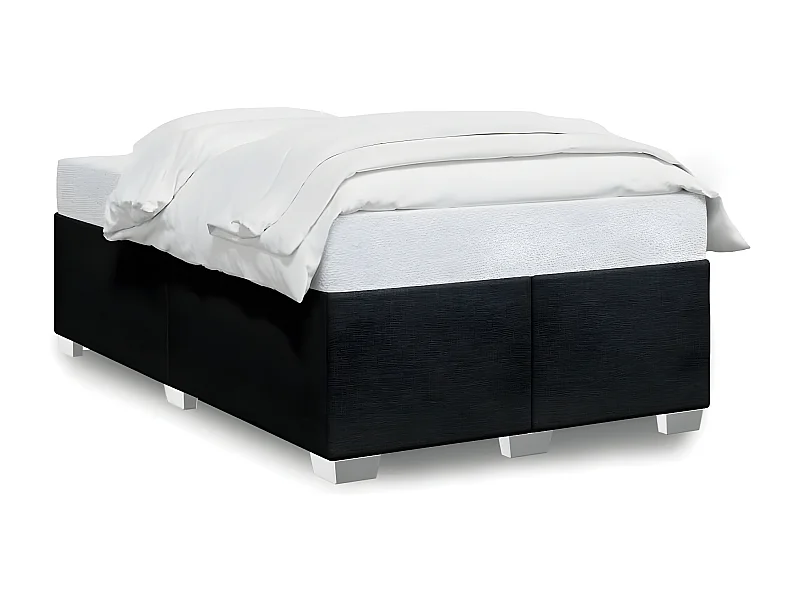 Estrutura de cama 120x200 cm tecido preto