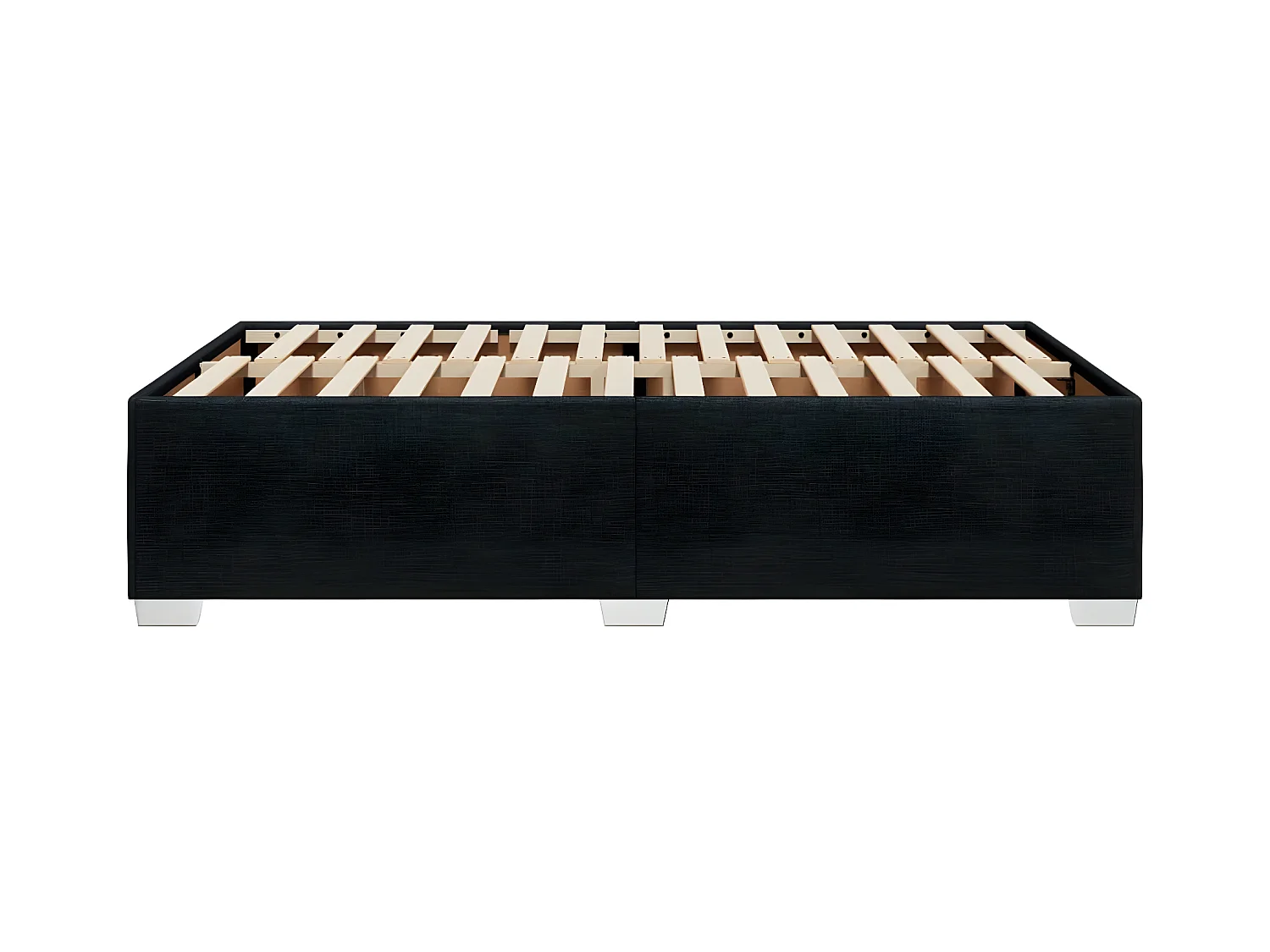 Cadre de lit Noir 120x200 cm Tissu