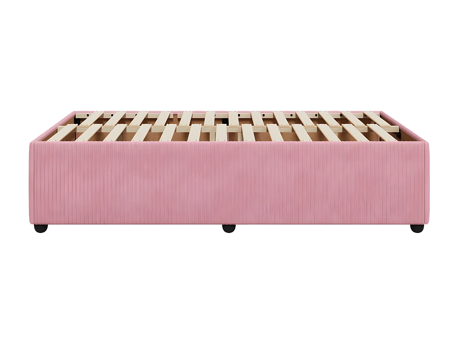 Cadre de lit rose 120x190 cm velours