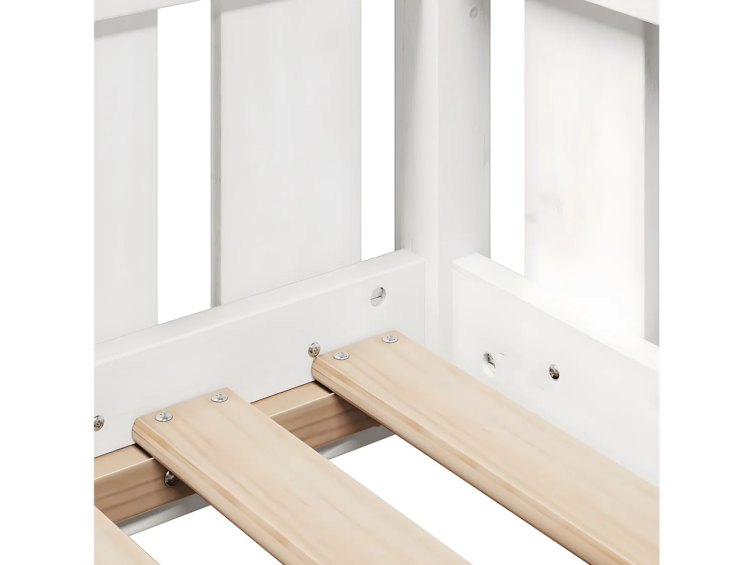 Cadre de lit d'enfants forme de maison 90x190cm bois massif pin