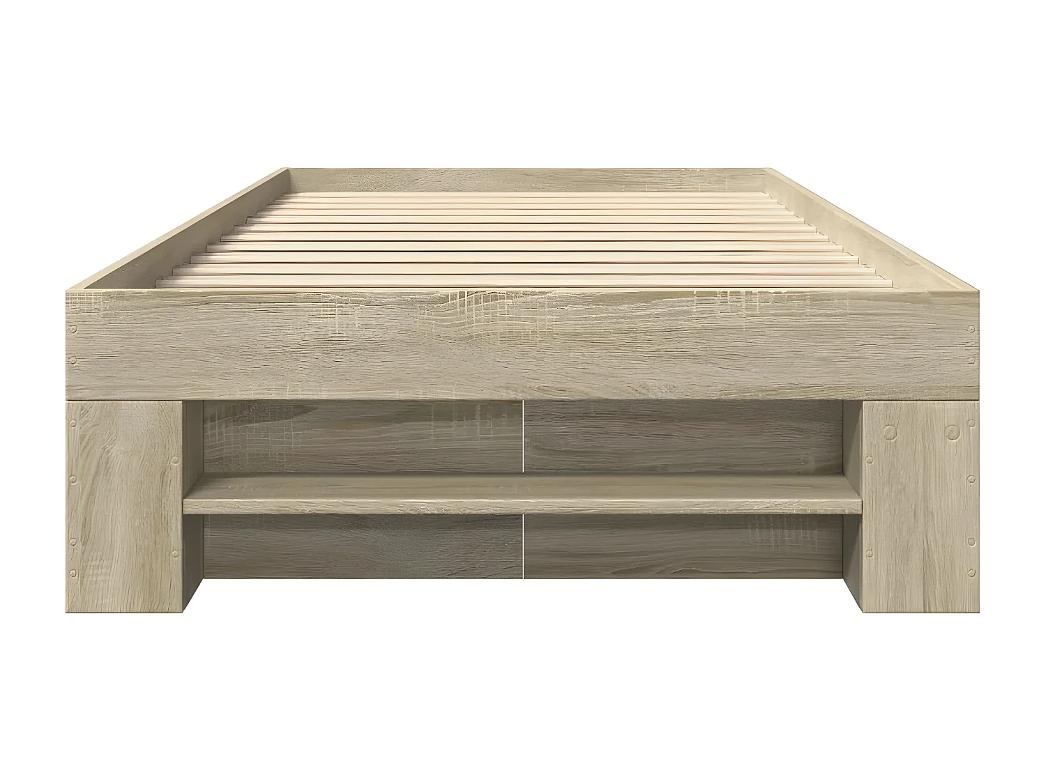 Estrutura cama 100x200 cm derivados de madeira carvalho sonoma