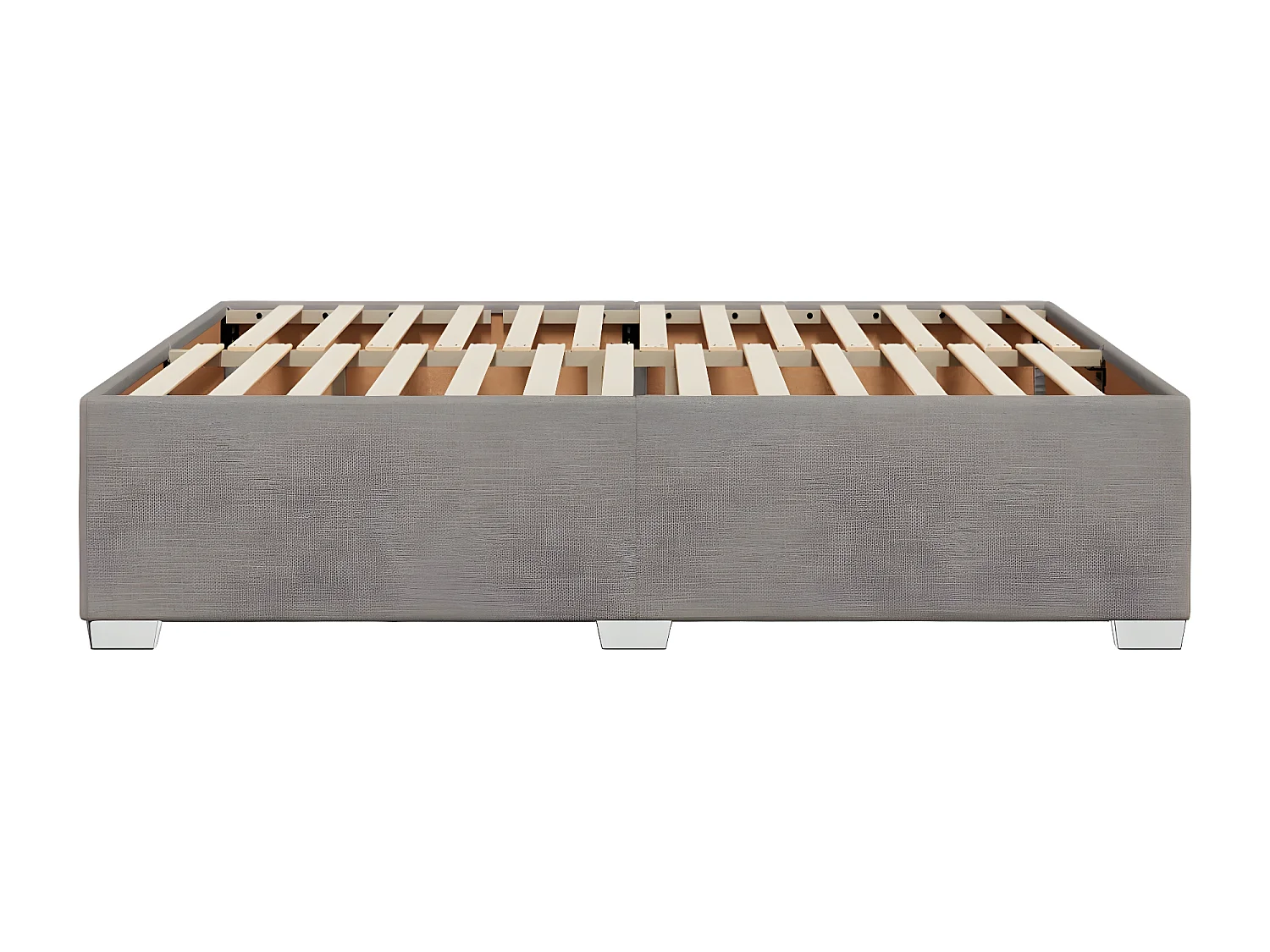 Cadre de lit Taupe 140x190 cm Tissu